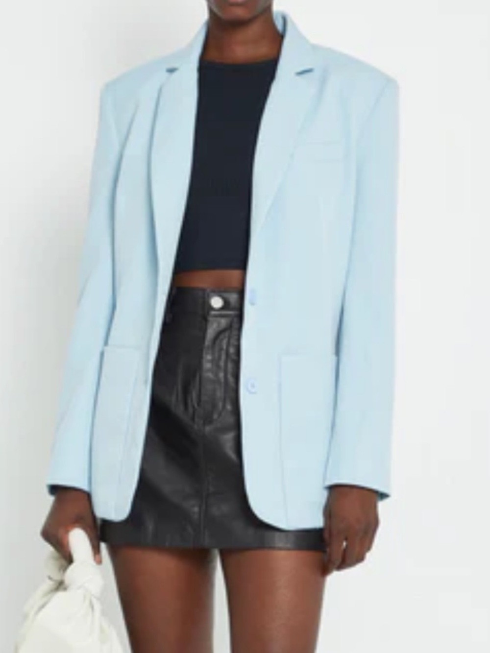 Light Blue Tailored Women's Blazer Jacket
